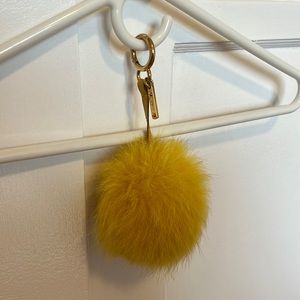Fendi keychain in yellow